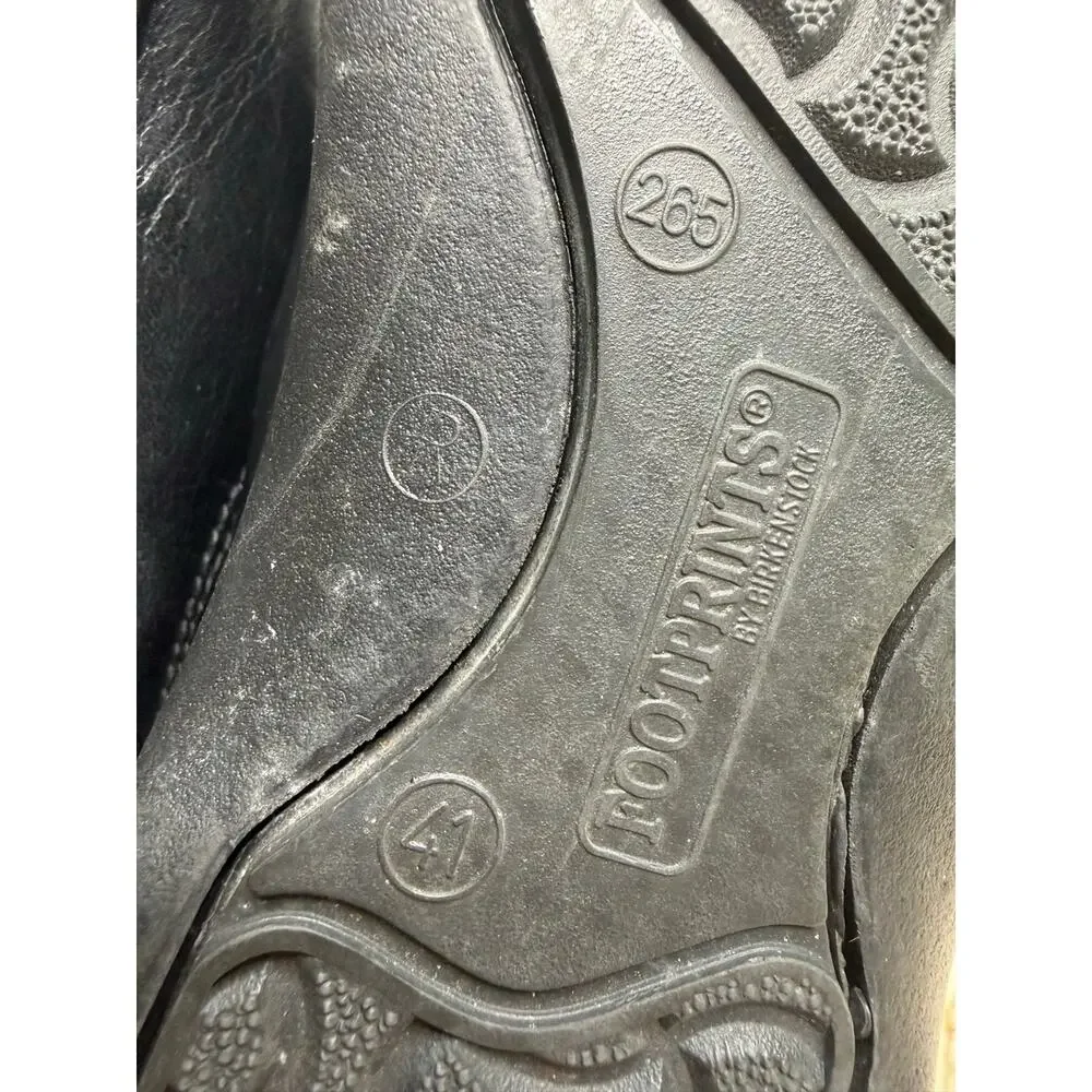 BIRKENSTOCK FOOTPRINTS Women's 41 US 10 Ashby Clogs Comfort Shoes Black Leather